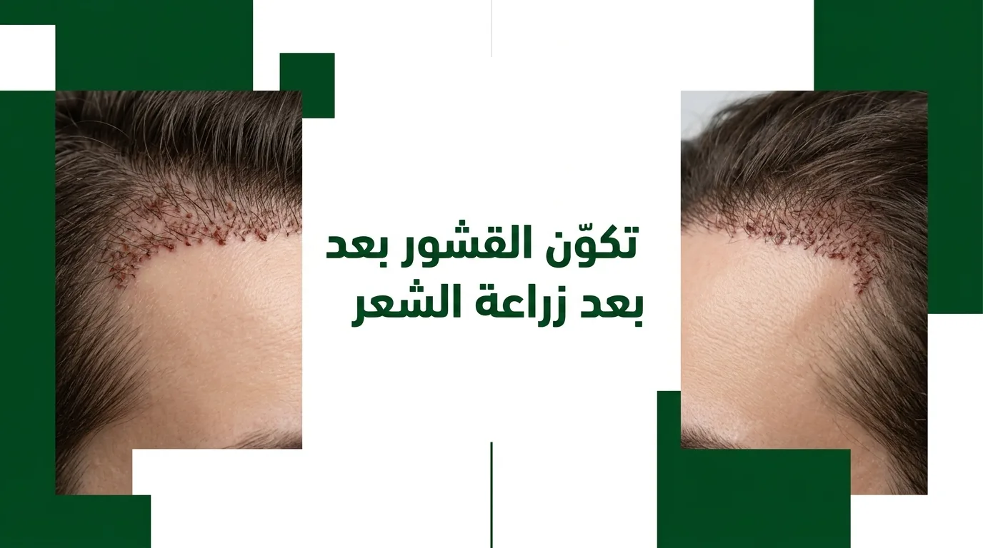تكوّن القشور بعد زراعة الشعر